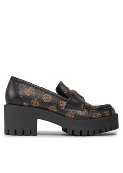 Guess Loafersy Wanye FL8WYE Brązowy ze sklepu MODIVO w kategorii Lordsy damskie - zdjęcie 171041532