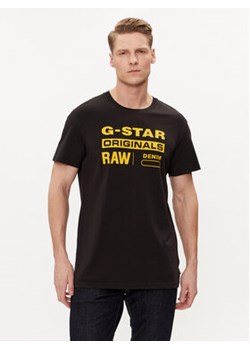 G-Star Raw T-Shirt Graphic 8 R T S\s D14143-336-6484 Czarny Regular Fit ze sklepu MODIVO w kategorii T-shirty męskie - zdjęcie 171041842