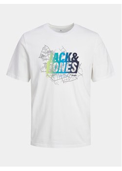 Jack&Jones T-Shirt Map 12257908 Biały Regular Fit ze sklepu MODIVO w kategorii T-shirty męskie - zdjęcie 171041924