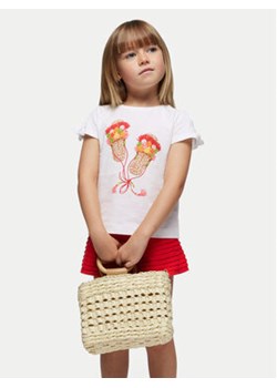 Mayoral Komplet t-shirt i spodenki 3266 Czerwony Regular Fit ze sklepu MODIVO w kategorii Komplety dziewczęce - zdjęcie 171042162