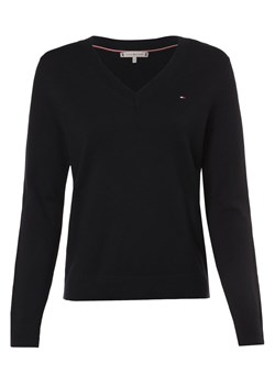 Tommy Hilfiger Sweter damski Kobiety granatowy jednolity ze sklepu vangraaf w kategorii Swetry damskie - zdjęcie 171042500