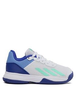 Buty adidas Courtflash Tennis Shoes HP9715 Biały ze sklepu eobuwie.pl w kategorii Buty sportowe dziecięce - zdjęcie 171043863