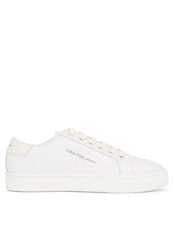 Sneakersy Calvin Klein Jeans Classic Cupsole Laceup Lth Wn YW0YW01269 Bright White/Creamy White 01T ze sklepu eobuwie.pl w kategorii Trampki damskie - zdjęcie 171044530