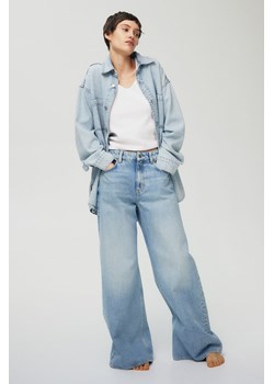H & M - Wide High Jeans - Niebieski ze sklepu H&M w kategorii Jeansy damskie - zdjęcie 171045671