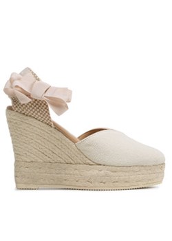 Manebi Półbuty Shaped Wedge Espadrilles O 7.0 WH Écru ze sklepu MODIVO w kategorii Espadryle damskie - zdjęcie 171045784