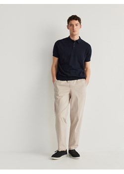 Reserved - Spodnie wide leg - beżowy ze sklepu Reserved w kategorii Spodnie męskie - zdjęcie 171046160