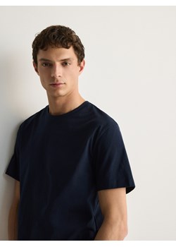 Reserved - T-shirt regular fit - granatowy ze sklepu Reserved w kategorii T-shirty męskie - zdjęcie 171046194