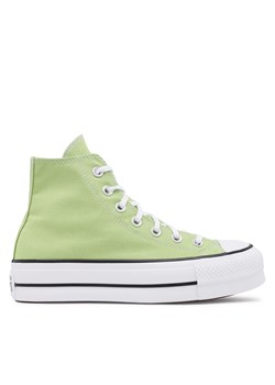 Trampki Converse Chuck Taylor All Star Lift A06137C Green/Tan ze sklepu eobuwie.pl w kategorii Trampki damskie - zdjęcie 171146403