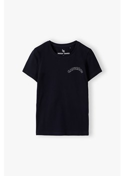 T-shirt dla dziewczynki CATURDAY - czarny ze sklepu 5.10.15 w kategorii Bluzki dziewczęce - zdjęcie 171146722