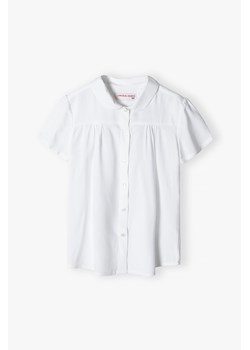 Biała elegancka koszula z krótkim rękawem - Lincoln&Sharks ze sklepu 5.10.15 w kategorii Koszule dziewczęce - zdjęcie 171146773