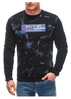 Bluza męska bez kaptura 1658B - czarna ze sklepu Edoti w kategorii Bluzy męskie - zdjęcie 171147913