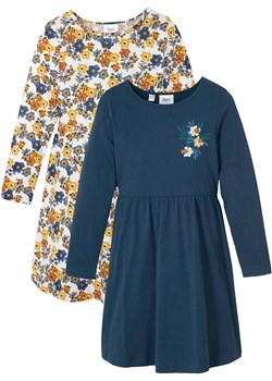 Sukienka dziewczęca z dżerseju (2 szt.), bawełna organiczna ze sklepu bonprix w kategorii Sukienki dziewczęce - zdjęcie 171148010