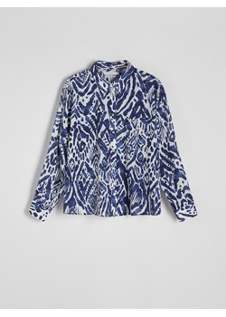 Reserved - Wzorzysta koszula z wiskozy - jasnoniebieski ze sklepu Reserved w kategorii Koszule damskie - zdjęcie 171148723