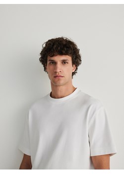 Reserved - T-shirt boxy - biały ze sklepu Reserved w kategorii T-shirty męskie - zdjęcie 171148750