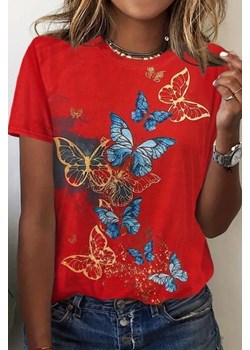 T-shirt LERTEDA RED ze sklepu Ivet Shop w kategorii Bluzki damskie - zdjęcie 171149241
