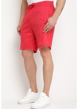Czerwone Szorty Dresowe z Gumką w Pasie Zhen ze sklepu Born2be Odzież w kategorii Spodenki męskie - zdjęcie 171149284
