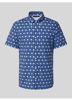Koszula casualowa o kroju slim fit we wzory na całej powierzchni ze sklepu Peek&Cloppenburg  w kategorii Koszule męskie - zdjęcie 171149411