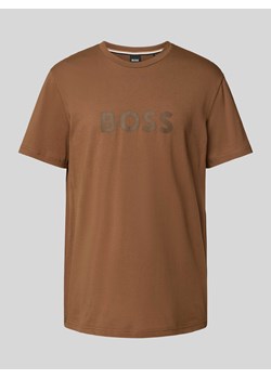 T-shirt z nadrukiem z logo i okrągłym dekoltem ze sklepu Peek&Cloppenburg  w kategorii T-shirty męskie - zdjęcie 171149542