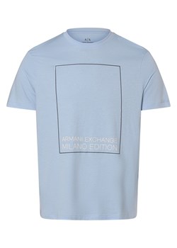 Armani Exchange Koszulka męska Mężczyźni Bawełna jasnoniebieski nadruk ze sklepu vangraaf w kategorii T-shirty męskie - zdjęcie 171152092