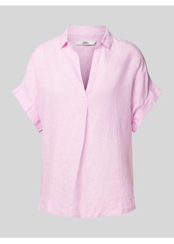 Bluzka lniana z dekoltem w serek model ‘Derry’ ze sklepu Peek&Cloppenburg  w kategorii Bluzki damskie - zdjęcie 171153512