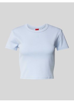 T-shirt krótki z nadrukiem z logo ze sklepu Peek&Cloppenburg  w kategorii Bluzki damskie - zdjęcie 171153951