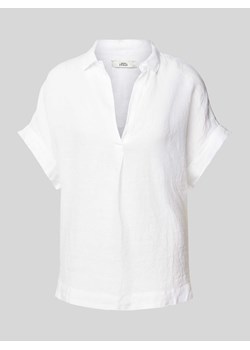 Bluzka lniana z dekoltem w serek model ‘Derry’ ze sklepu Peek&Cloppenburg  w kategorii Bluzki damskie - zdjęcie 171153973