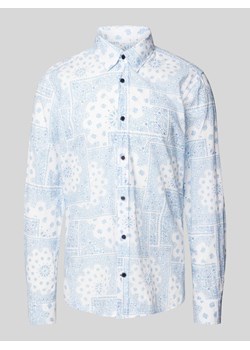 Koszula casualowa o kroju slim fit ze wzorem na całej powierzchni model ‘Hanson’ ze sklepu Peek&Cloppenburg  w kategorii Koszule męskie - zdjęcie 171154194