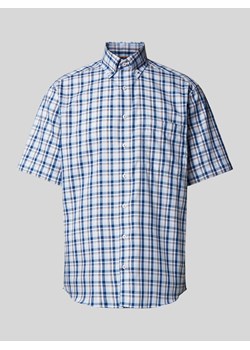 Koszula biznesowa o kroju comfort fit ze wzorem w szkocką kratę ze sklepu Peek&Cloppenburg  w kategorii Koszule męskie - zdjęcie 171154271