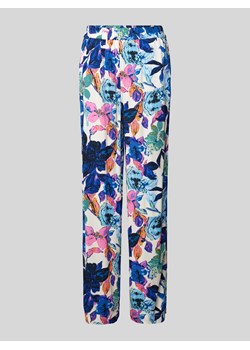 Spodnie materiałowe z wiskozy z kwiatowym wzorem model ‘ALARA’ ze sklepu Peek&Cloppenburg  w kategorii Spodnie damskie - zdjęcie 171154572