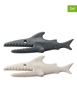 koziol Klips (20 szt.) "Sharky" w kolorze beżowym i antracytowym do opakowań ze sklepu Limango Polska w kategorii Akcesoria kuchenne - zdjęcie 171155243