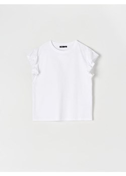 Sinsay - Bluzka z marszczeniami - biały ze sklepu Sinsay w kategorii Bluzki damskie - zdjęcie 171156753