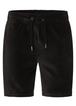 ellesse Męskie szorty dresowe - Tomatro Mężczyźni czarny wypukły wzór tkaniny ze sklepu vangraaf w kategorii Spodenki męskie - zdjęcie 171156782