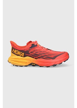 Hoka buty do biegania Speedgoat 5 1123157 kolor pomarańczowy ze sklepu ANSWEAR.com w kategorii Buty sportowe męskie - zdjęcie 171158880