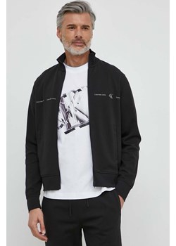 Calvin Klein Jeans bluza męska kolor czarny z nadrukiem J30J325493 ze sklepu ANSWEAR.com w kategorii Bluzy męskie - zdjęcie 171160474
