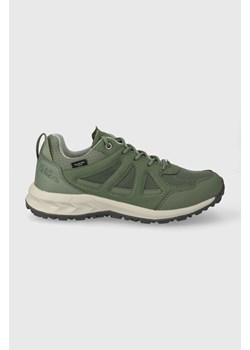 Jack Wolfskin buty Woodland 2 Texapore Low damskie kolor zielony 4051341 ze sklepu ANSWEAR.com w kategorii Buty sportowe damskie - zdjęcie 171161064