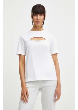 Champion t-shirt bawełniany damski kolor biały 117348 ze sklepu ANSWEAR.com w kategorii Bluzki damskie - zdjęcie 171162393