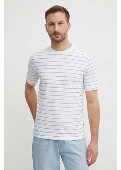 Sisley t-shirt bawełniany męski kolor biały wzorzysty ze sklepu ANSWEAR.com w kategorii T-shirty męskie - zdjęcie 171162461