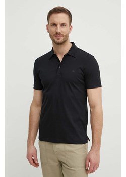 Liu Jo polo bawełniane kolor czarny gładki ze sklepu ANSWEAR.com w kategorii T-shirty męskie - zdjęcie 171162490
