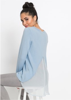 Sweter z koszulową wstawką ze sklepu bonprix w kategorii Swetry damskie - zdjęcie 171163853