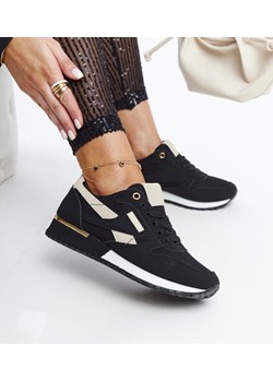 Czarne sneakersy na platformie Rosilda ze sklepu gemre w kategorii Buty sportowe damskie - zdjęcie 171164384