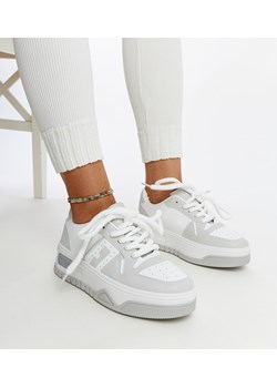 Biało-szare sneakersy na grubej podeszwie Galit ze sklepu gemre w kategorii Buty sportowe damskie - zdjęcie 171164413