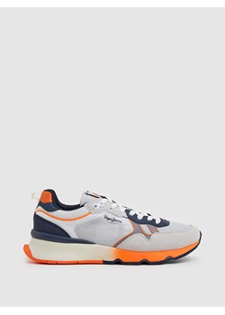 Pepe Jeans FOOTWEAR Sneakersy w kolorze białym ze wzorem ze sklepu Limango Polska w kategorii Buty sportowe męskie - zdjęcie 171167404