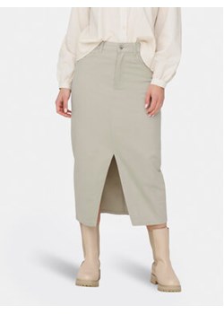 ONLY Spódnica jeansowa Lola 15318146 Beżowy Regular Fit ze sklepu MODIVO w kategorii Spódnice - zdjęcie 171167674