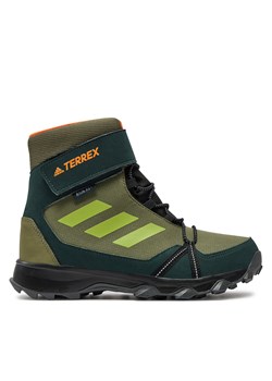 Trekkingi adidas Terrex Snow Cf R.Rdy K GZ1178 Zielony ze sklepu eobuwie.pl w kategorii Buty trekkingowe dziecięce - zdjęcie 171168220