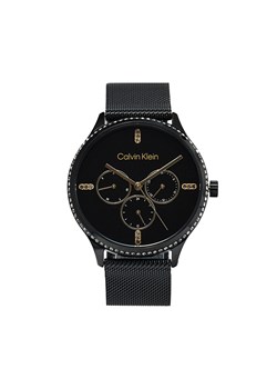 Zegarek Calvin Klein Dress 25200369 Czarny ze sklepu eobuwie.pl w kategorii Zegarki - zdjęcie 171168633