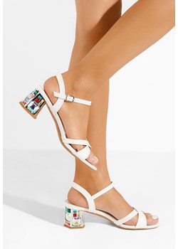 Białe eleganckie sandały V2 ze sklepu Zapatos w kategorii Sandały damskie - zdjęcie 171172094