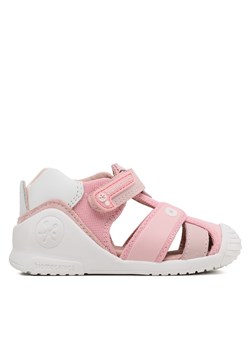 Sandały Biomecanics 232124 Pink C ze sklepu eobuwie.pl w kategorii Buciki niemowlęce - zdjęcie 171172741