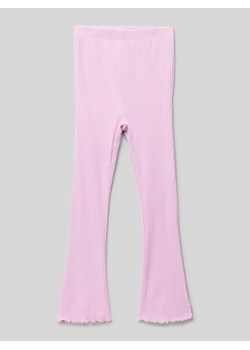 Spodnie dresowe z efektem prążkowania ze sklepu Peek&Cloppenburg  w kategorii Spodnie dziewczęce - zdjęcie 171174093