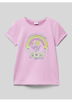 T-shirt z nadrukowanym motywem ze sklepu Peek&Cloppenburg  w kategorii Bluzki dziewczęce - zdjęcie 171174180