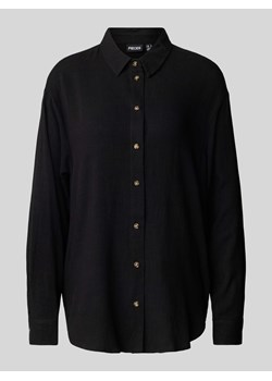 Bluzka koszulowa o kroju oversized z listwą guzikową model ‘VINSTY’ ze sklepu Peek&Cloppenburg  w kategorii Koszule damskie - zdjęcie 171174203